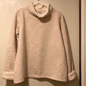 Women’s M sherpa-lined turtleneck pullover